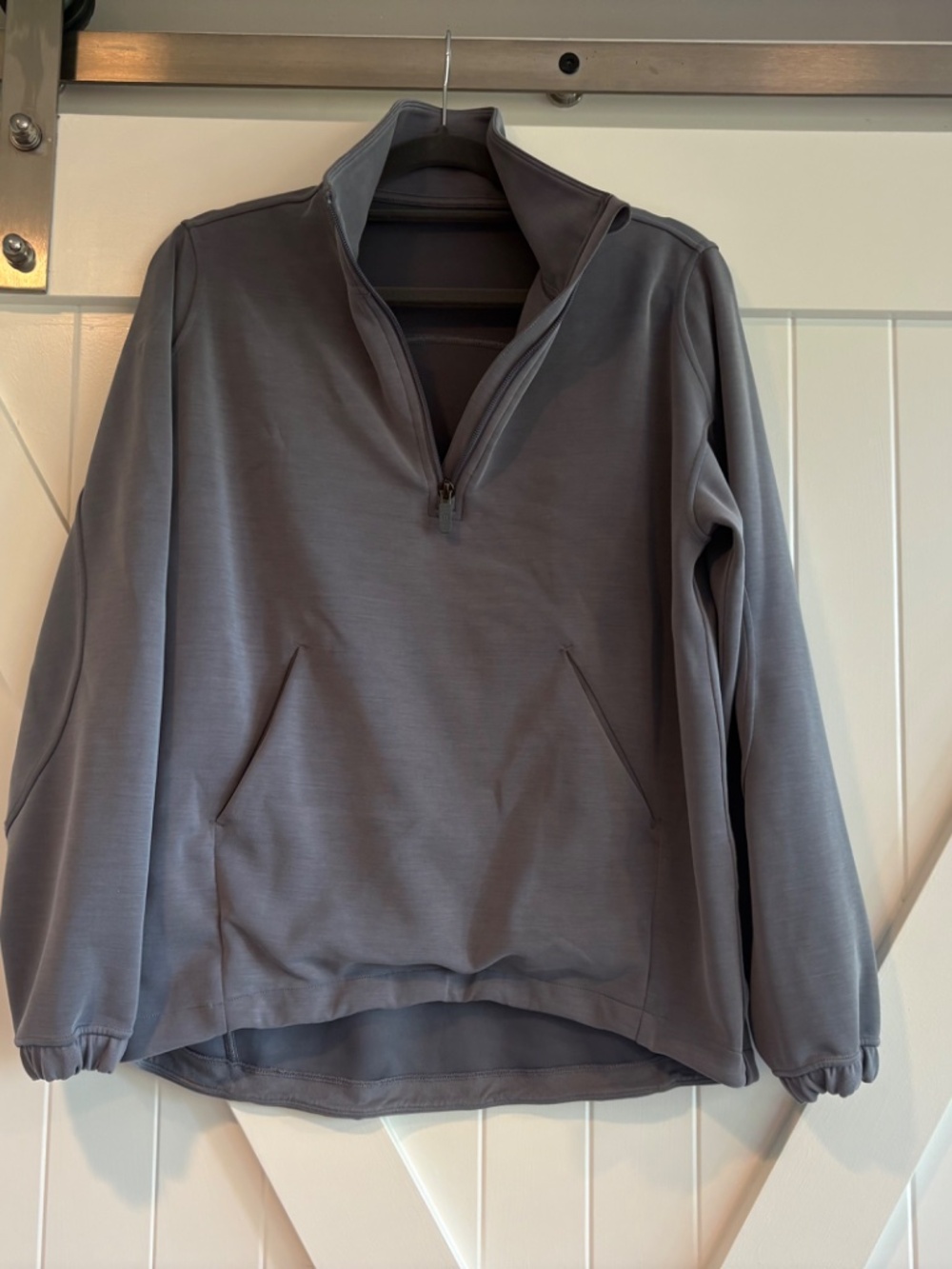 Lululemon Softstreme Half-Zip Long in Solar Grey, XS - Picture 2 of 4